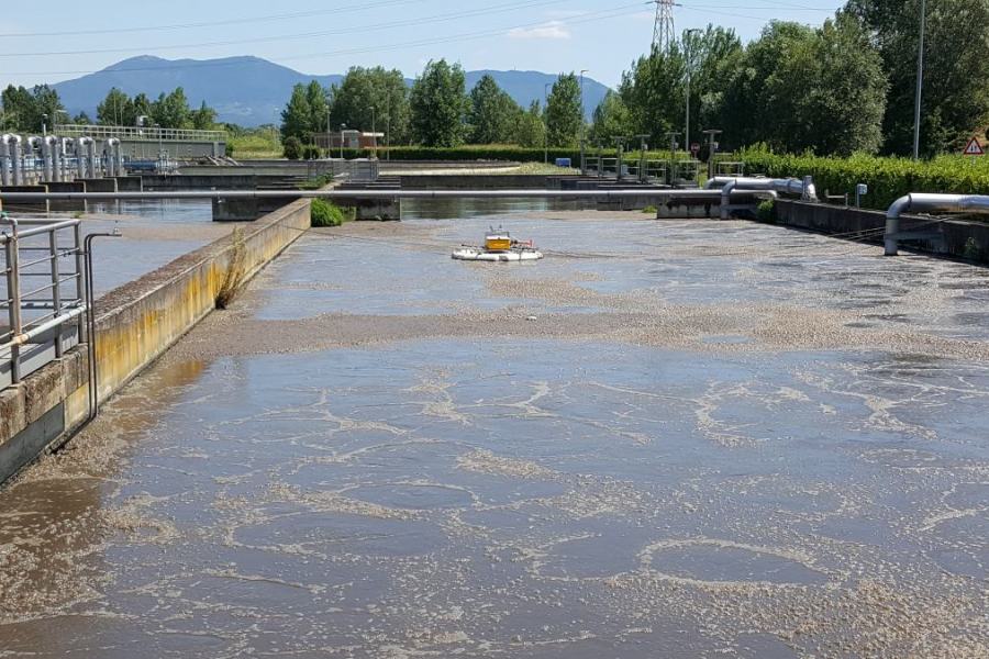 B5 – Measurements at San Colombano WRRF with the Lessdrone