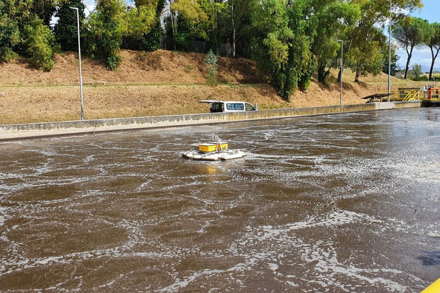 B5 – Measurements at Roma Est WRRF with the Lessdrone